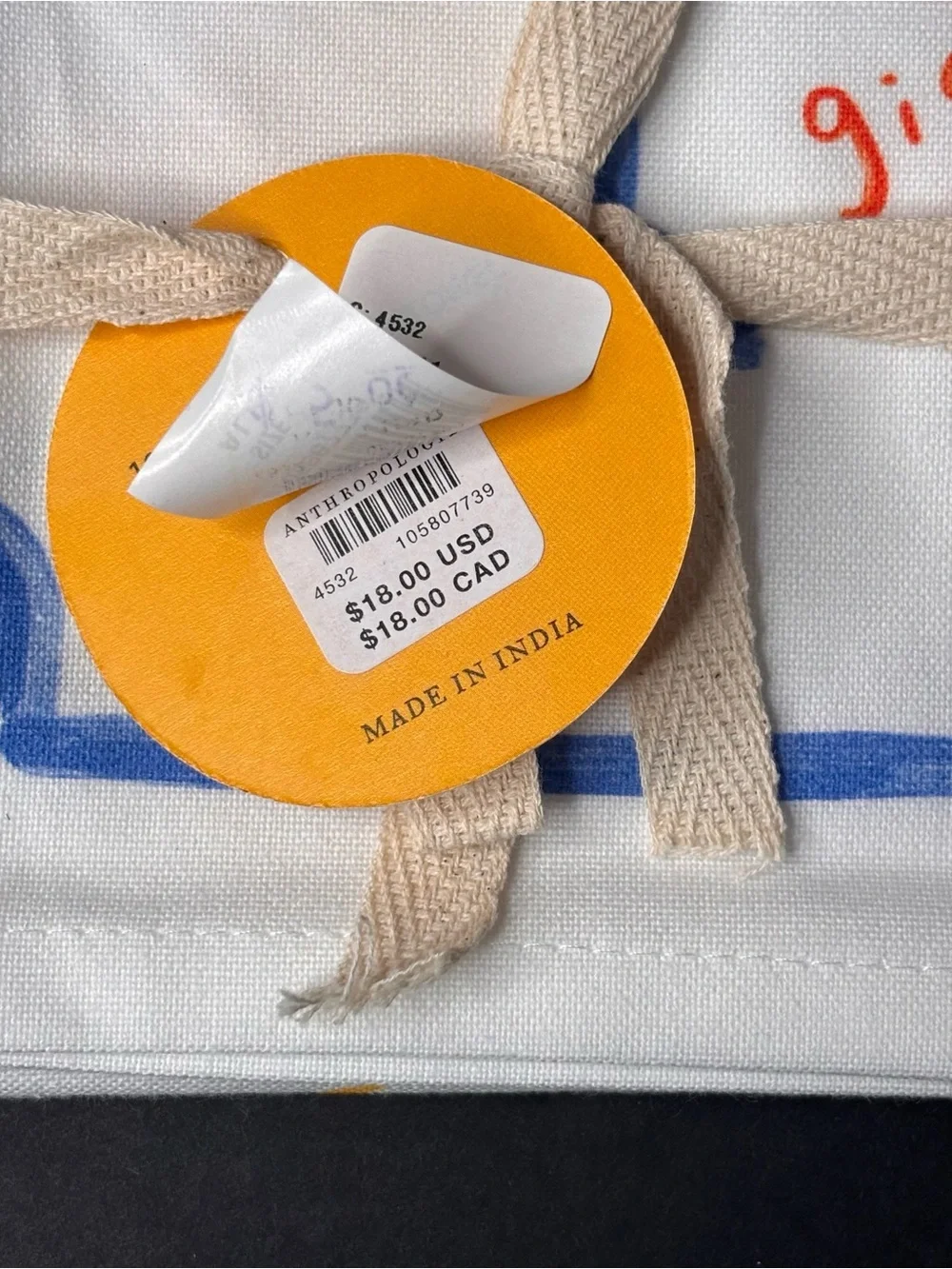 NWT Anthropologie “Spritz And Giggles” Bar Dish Towel 12x24